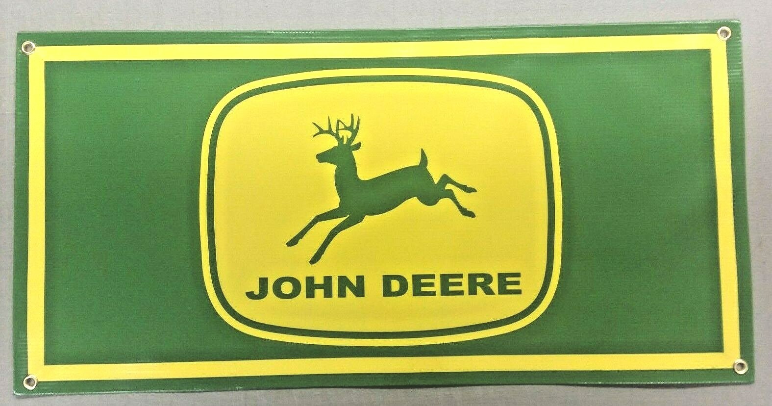 JOHN DEERE (4-LEGGED DEER) BANNER – 24&Prime; X 12&Prime;