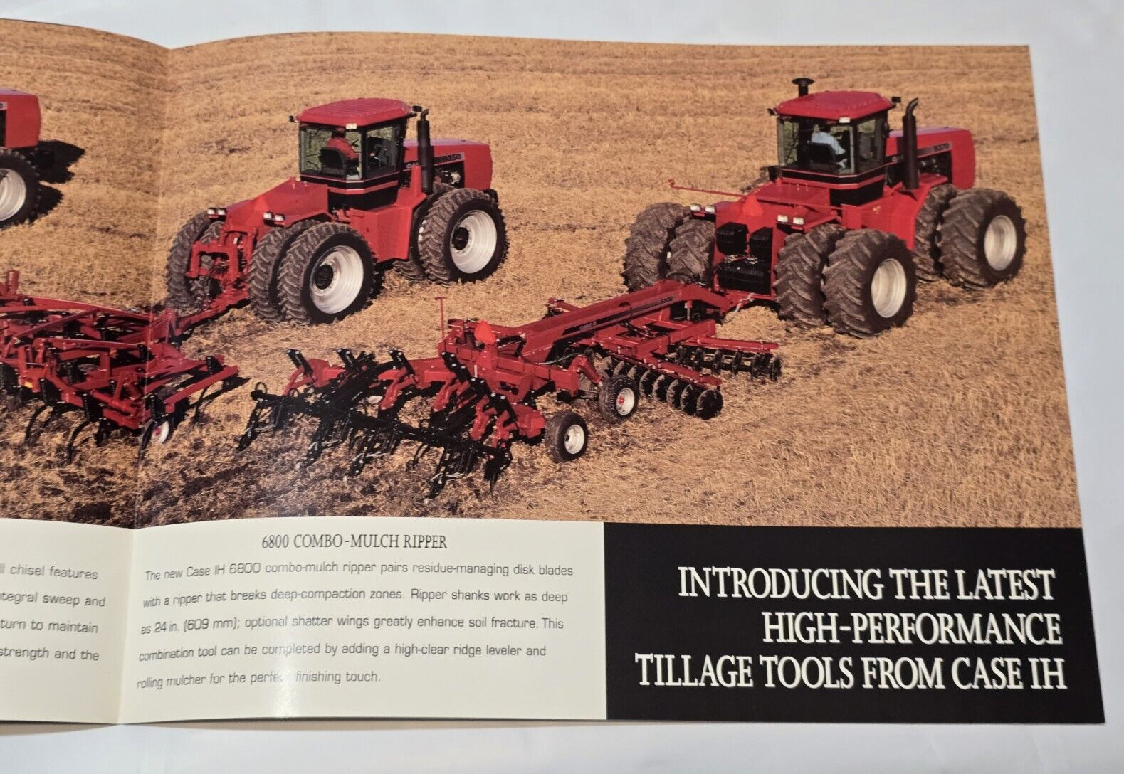 1995 Rippers Plows Cultivators Ad Brochure Case International Harvester