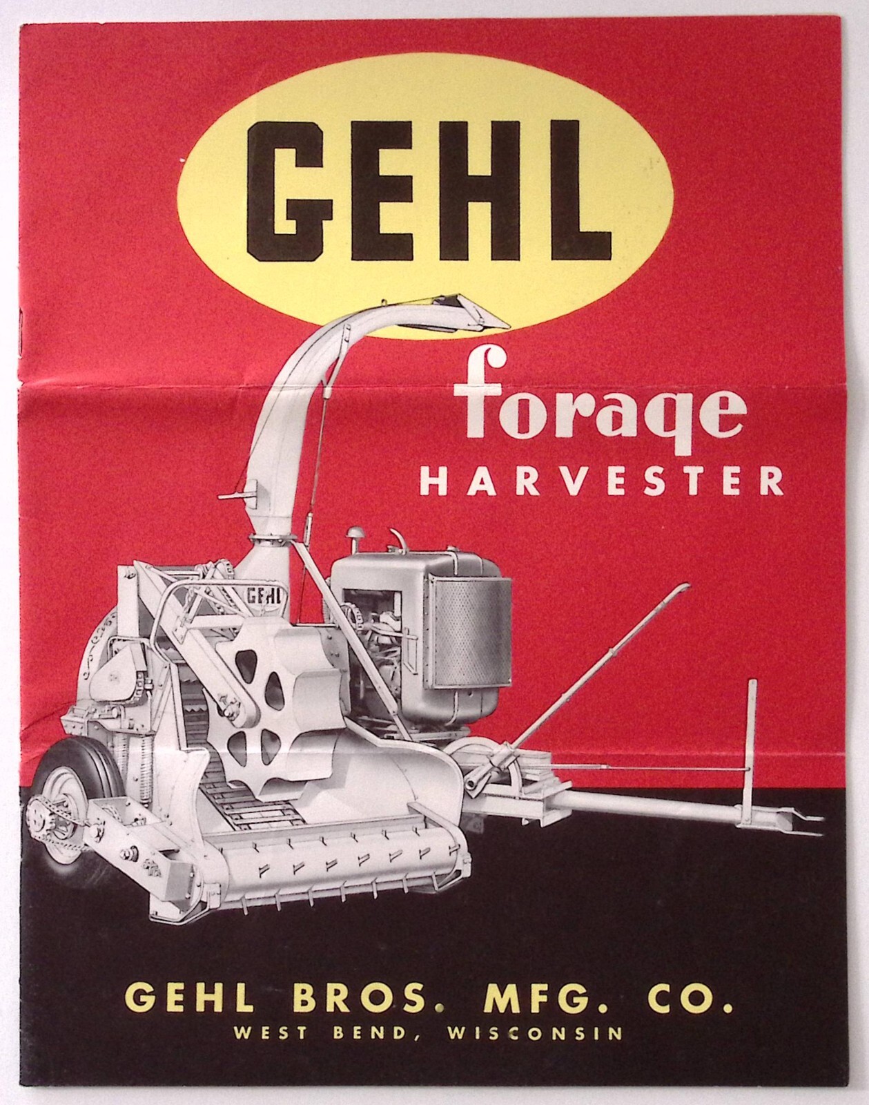 1949 Gehl Forge Harvester Dealer Brochure Sales Letter Gehl Brothers West Bend