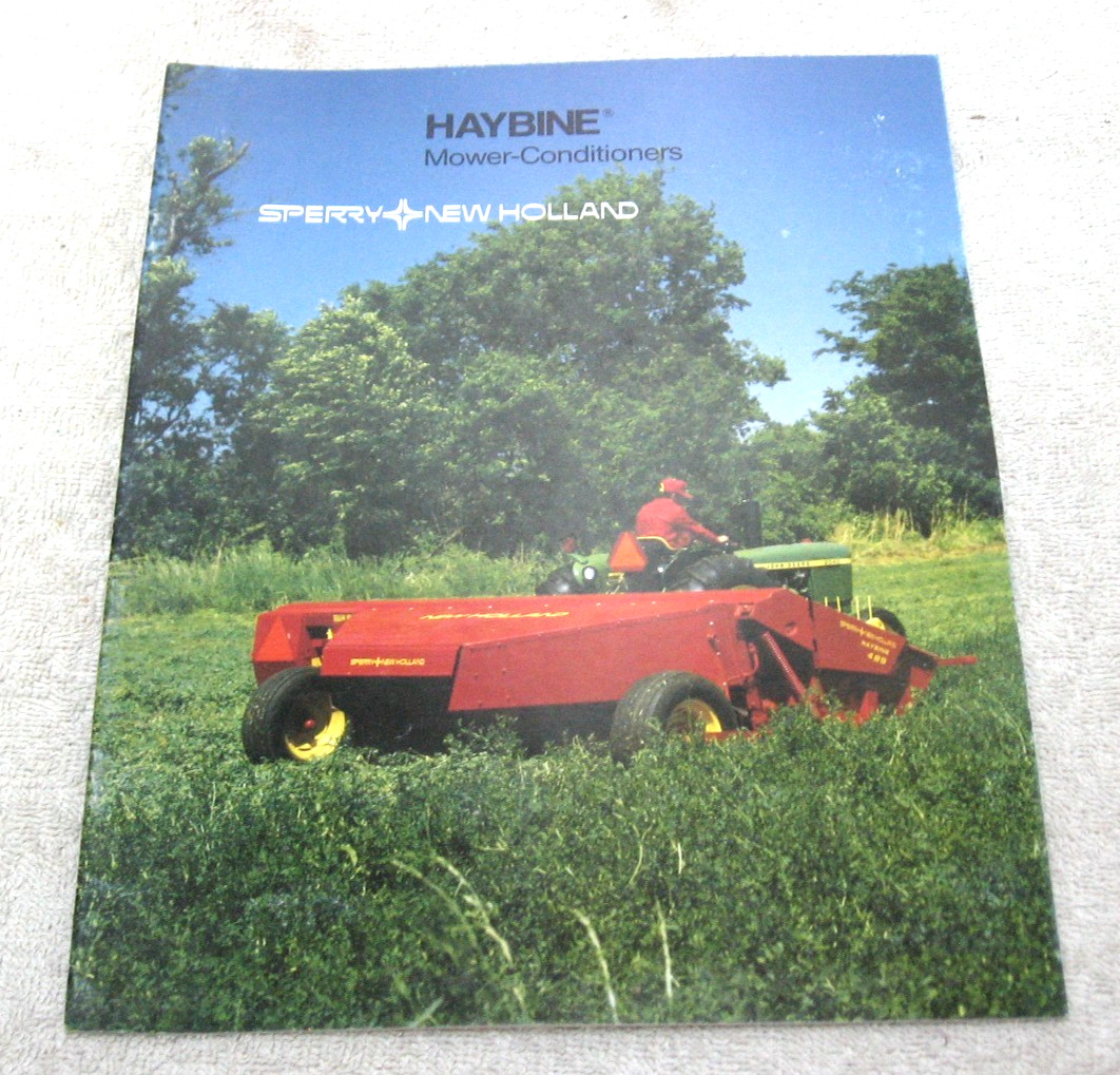 VINTAGE 1985 NEW HOLLAND TRACTOR HAYBINE CONDITIONER BROCHURE 472 474 488 489