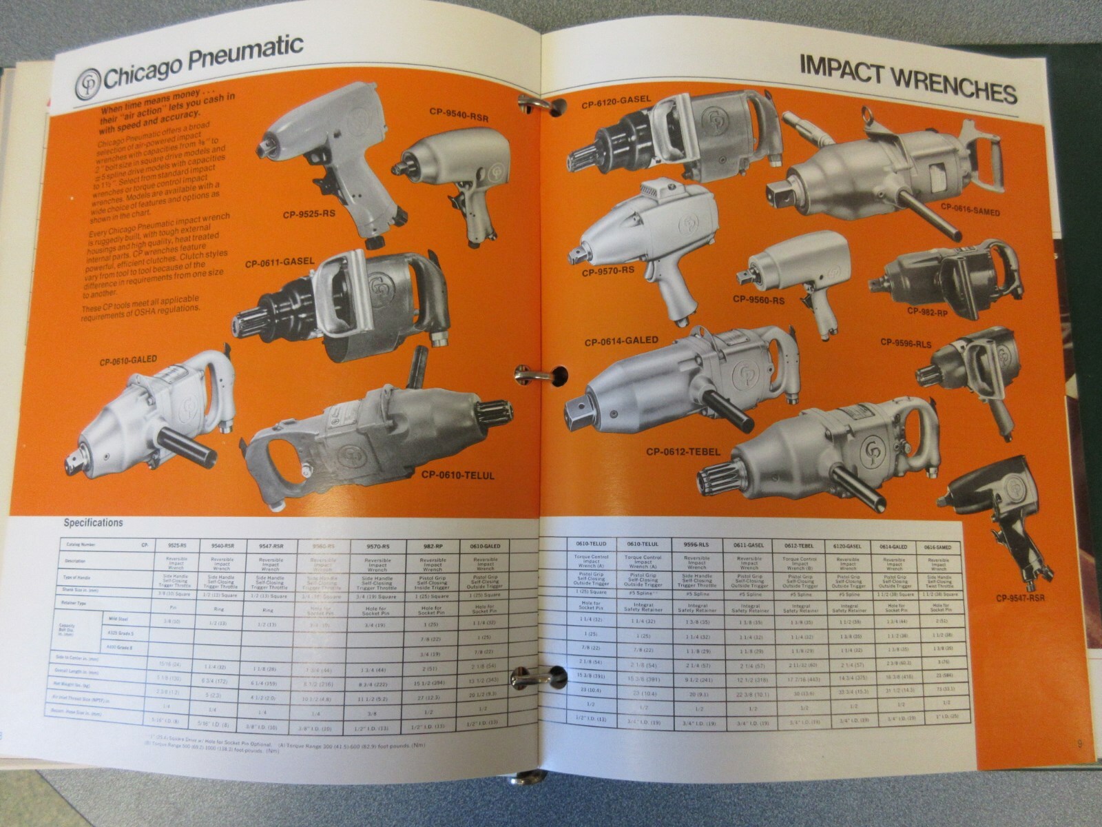 Chicago Pneumatic Construction Tools Information