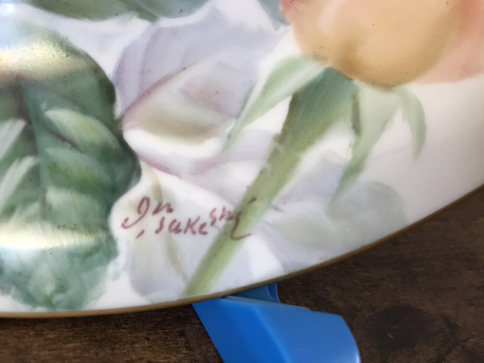 1952 Rose Plate Noritake Commemorative Helen Traubel Rose of Year Nagoya Japan