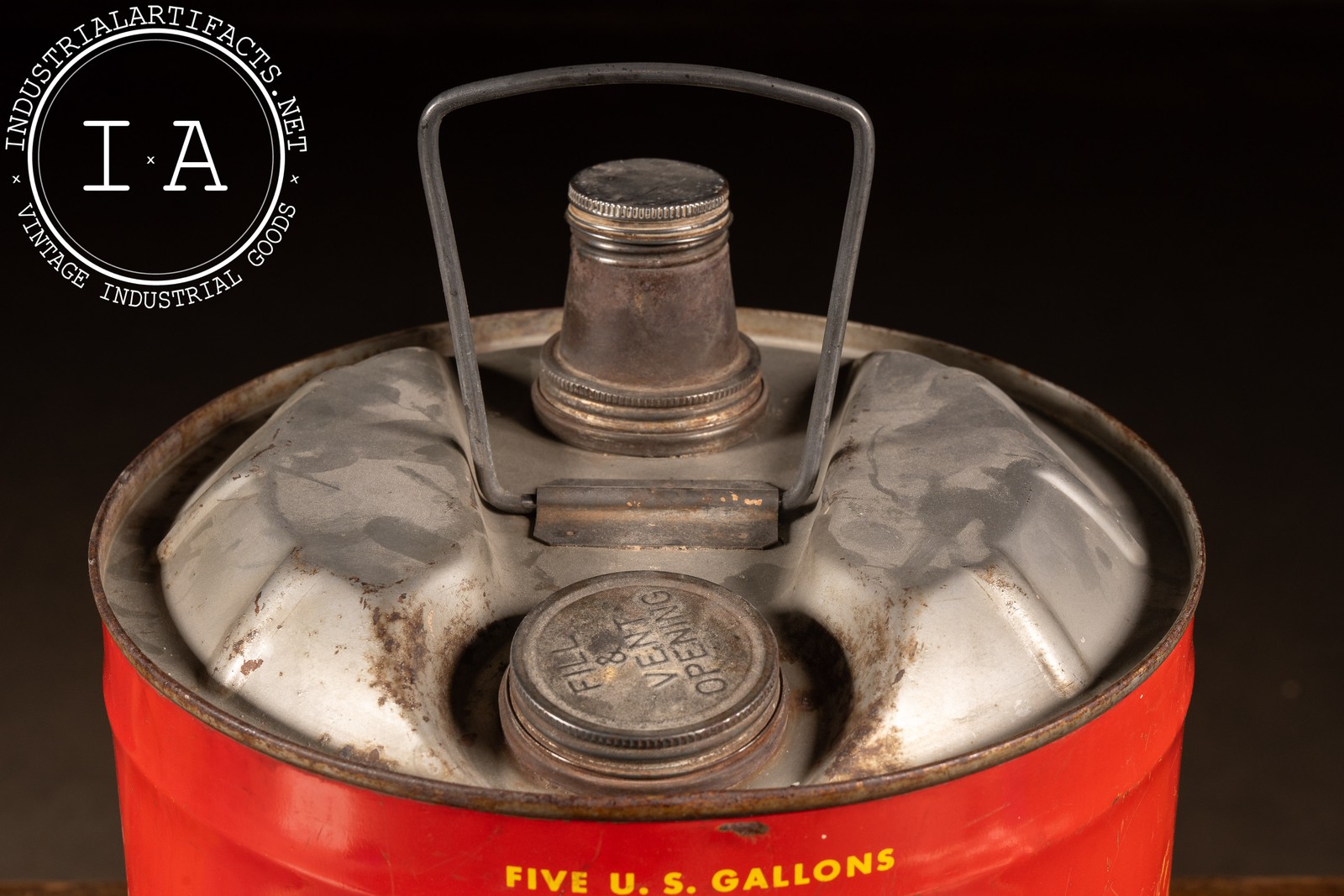 Vintage Tin Litho Famer&rsquo;s Union Co-Op « Qwiklift » 5-Gal. Hydraulic Oil Can