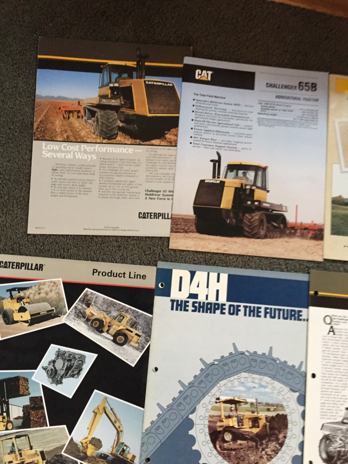 MASSIVE Lot of 43 Caterpillar CAT Industrial equipment brochures Literature