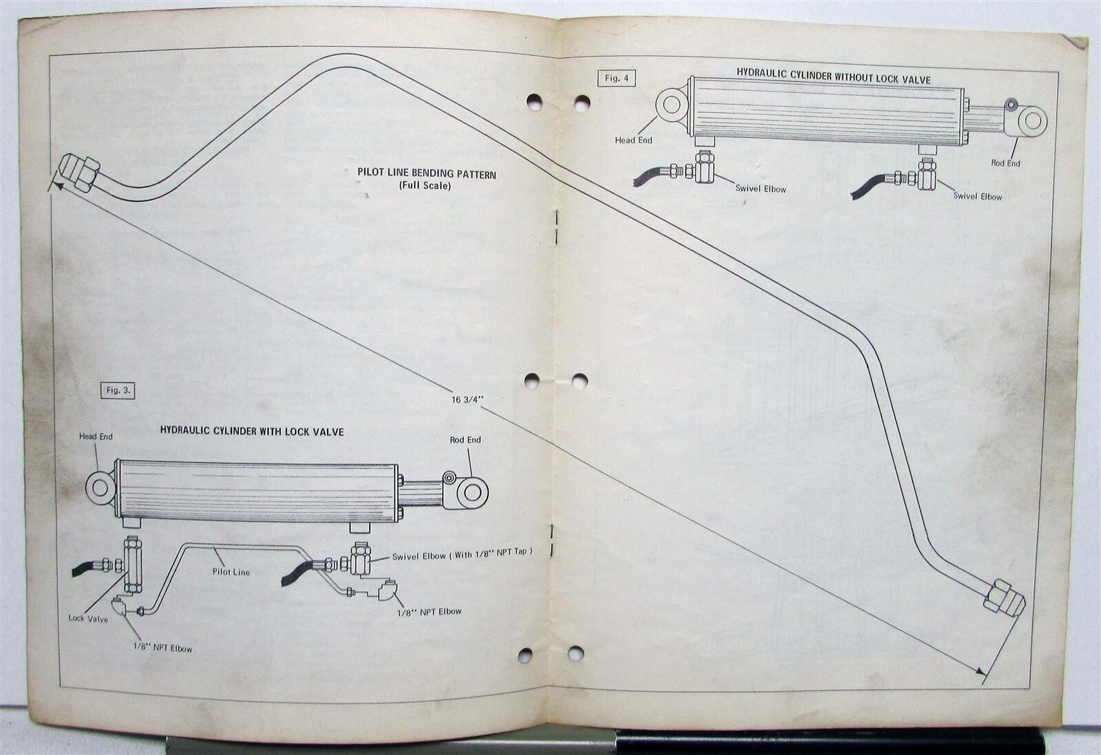 1970s Bush Hog Hydraulic Wing Instructions Specs Construction Sales Brochure