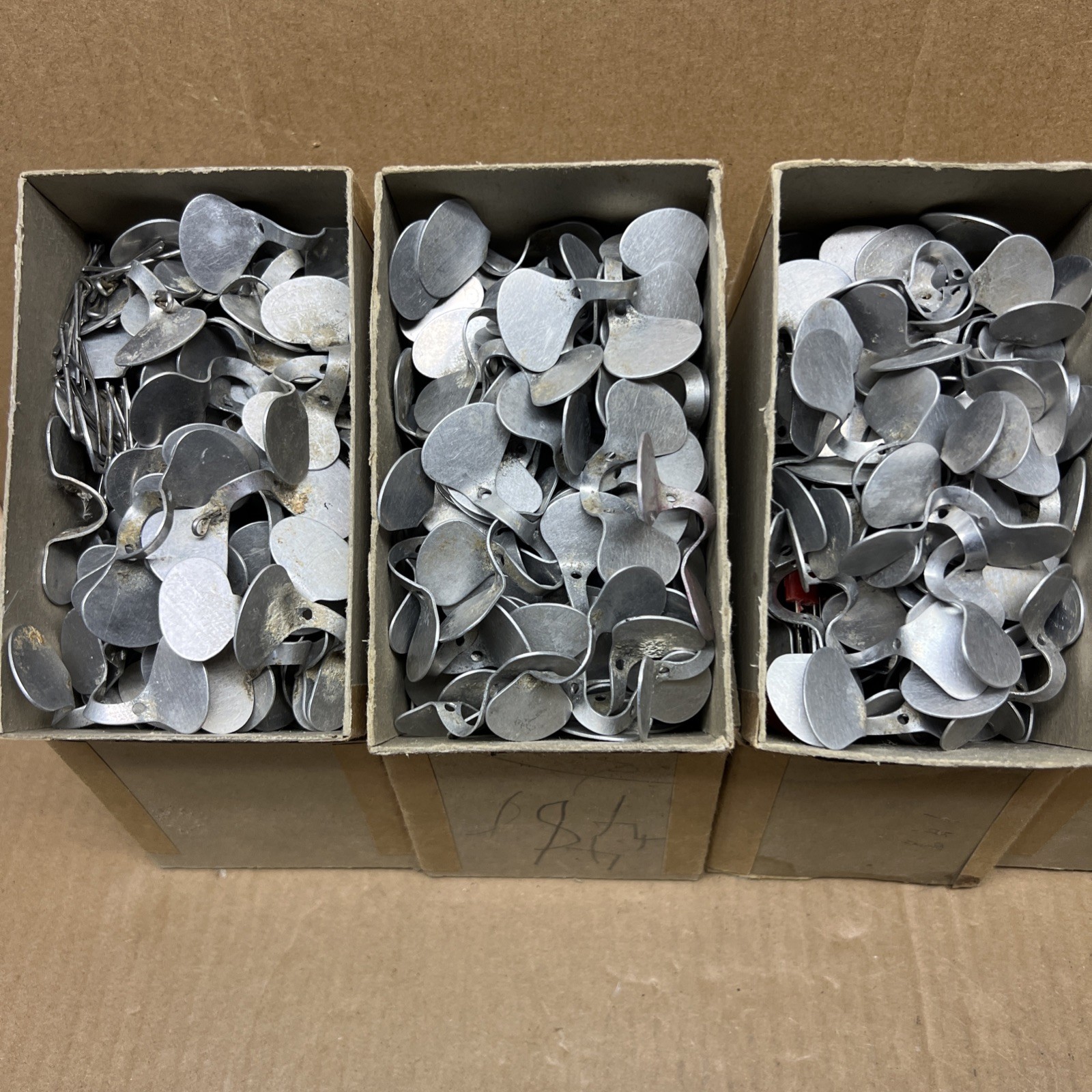 Vintage Aluminum Anti-Pecking Chicken Goggles Approx. 450 W/pins Pre owned