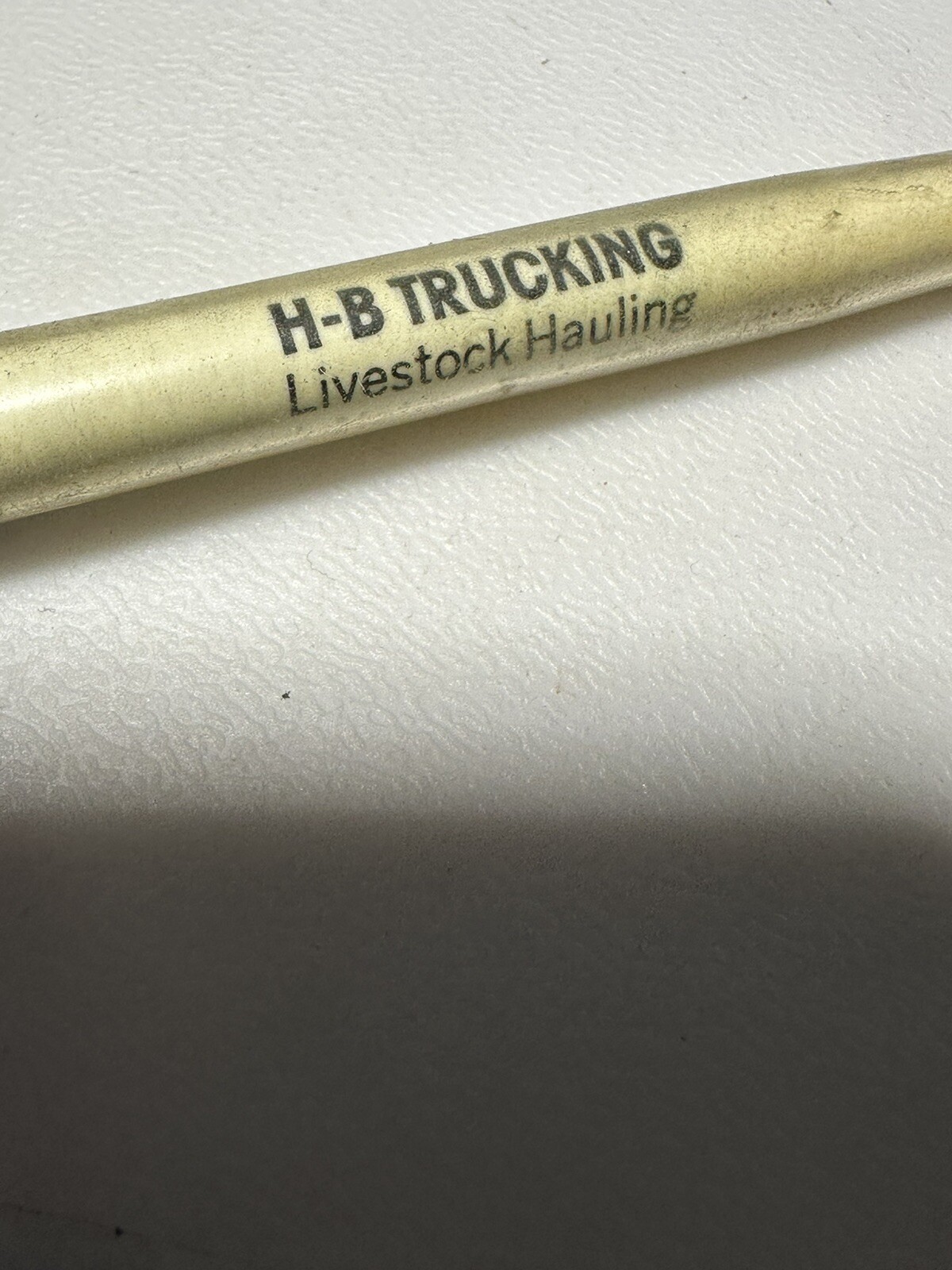 Vintage Cozad Nebraska H-B Trucking HB Livestock Cattle Hauling Truck Driver Pen
