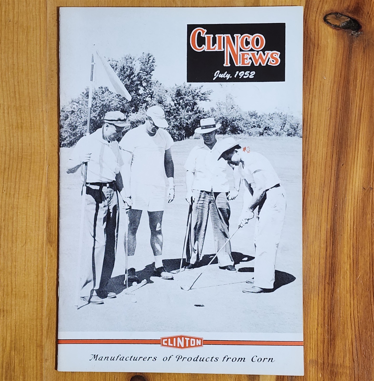 1952 CLINCO CLINTON INDUSTRIES NEWS BOOKLET KOREAN VETS RETURN GOLF CLINTON IOWA