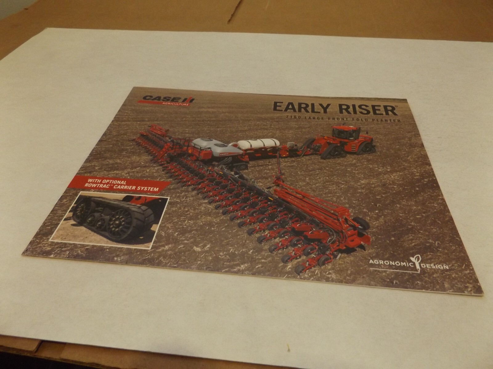CASE-IH EARLY RISER 2160 LARGE FRONT FOLD PLANTER, LIT. # CIH01241701 2017