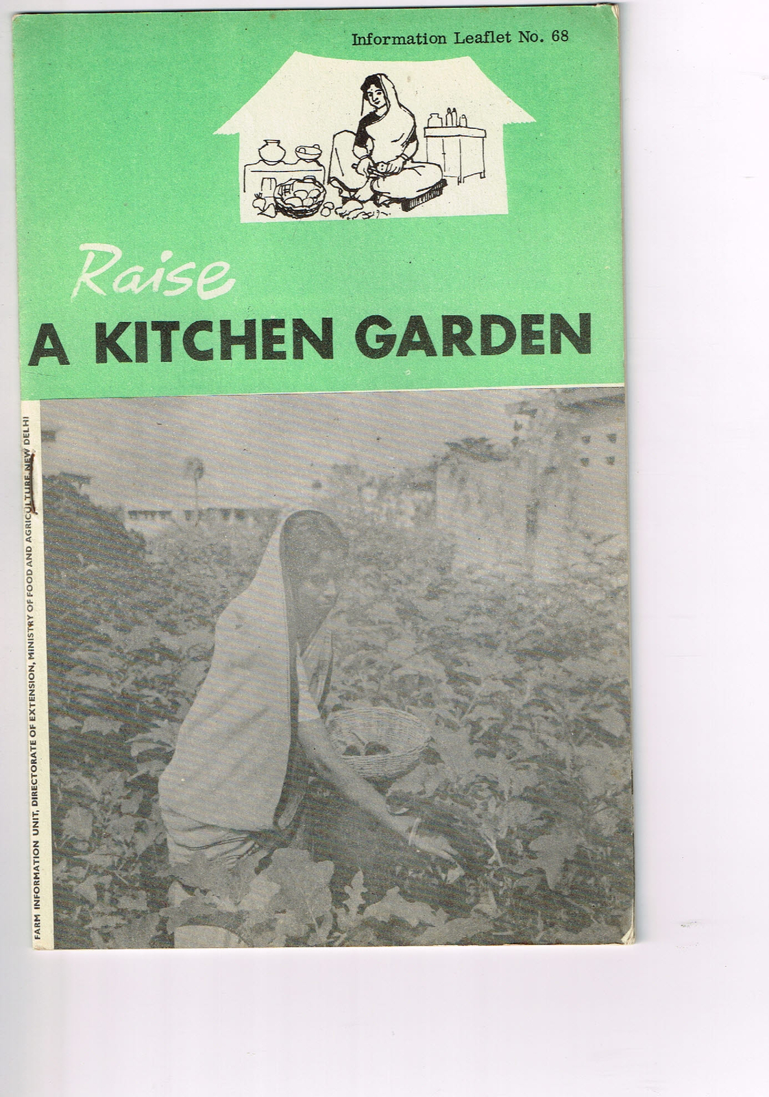 Vintage 1960s Farm Brochure India New Delhi Raise a Kitchen Garden