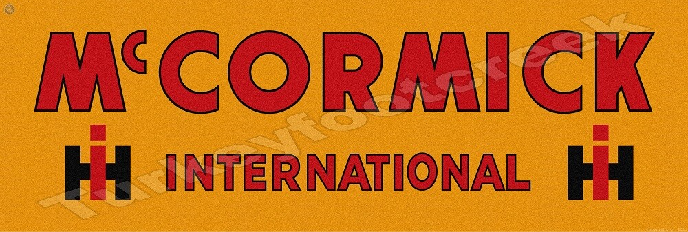 McCormick International 6&Prime; x 18&Prime; Metal Sign