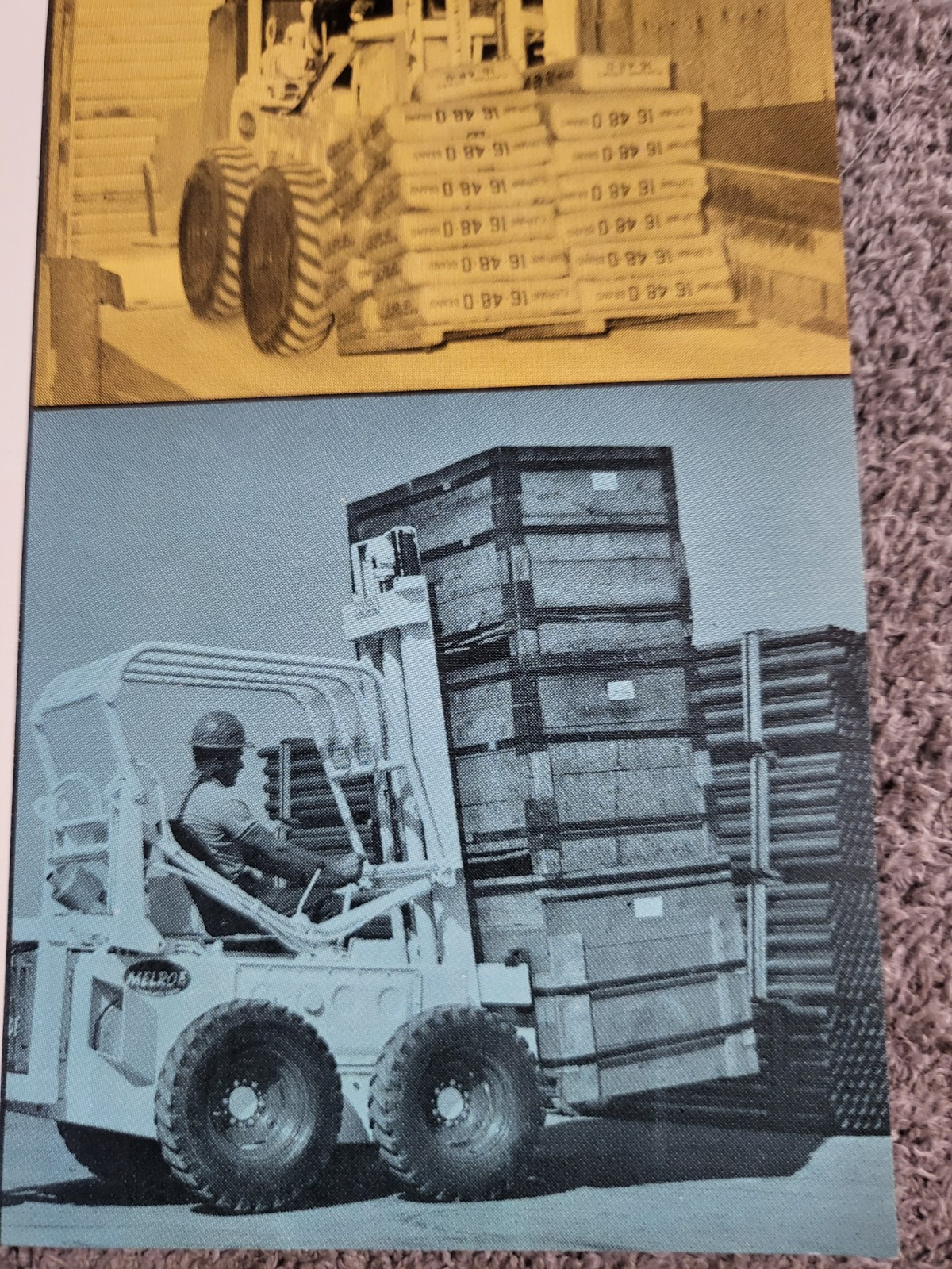 Vintage 1971 BROCHURE Melroe Bobcat Skid Steer Loader Fork Lift 500VL & 600VL