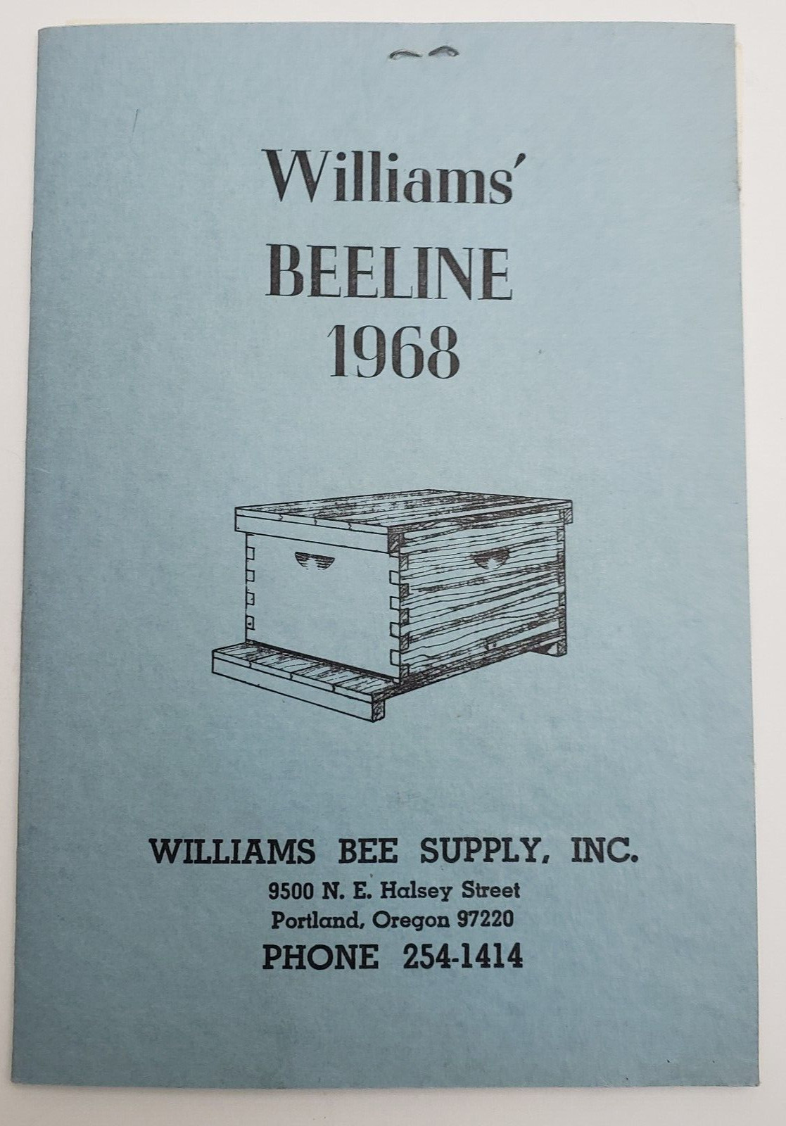 1968 Williams Beeline Catalogs Williams Bee Supply Inc Portland Oregon