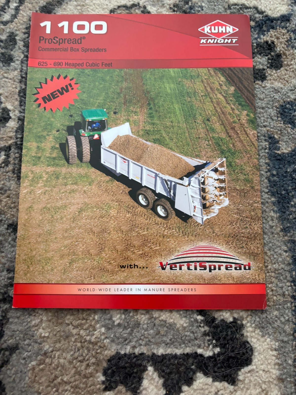 Kuhn Knight 1100 ProSpread Commercial Box Manure Spreaders Brochure FCCA25