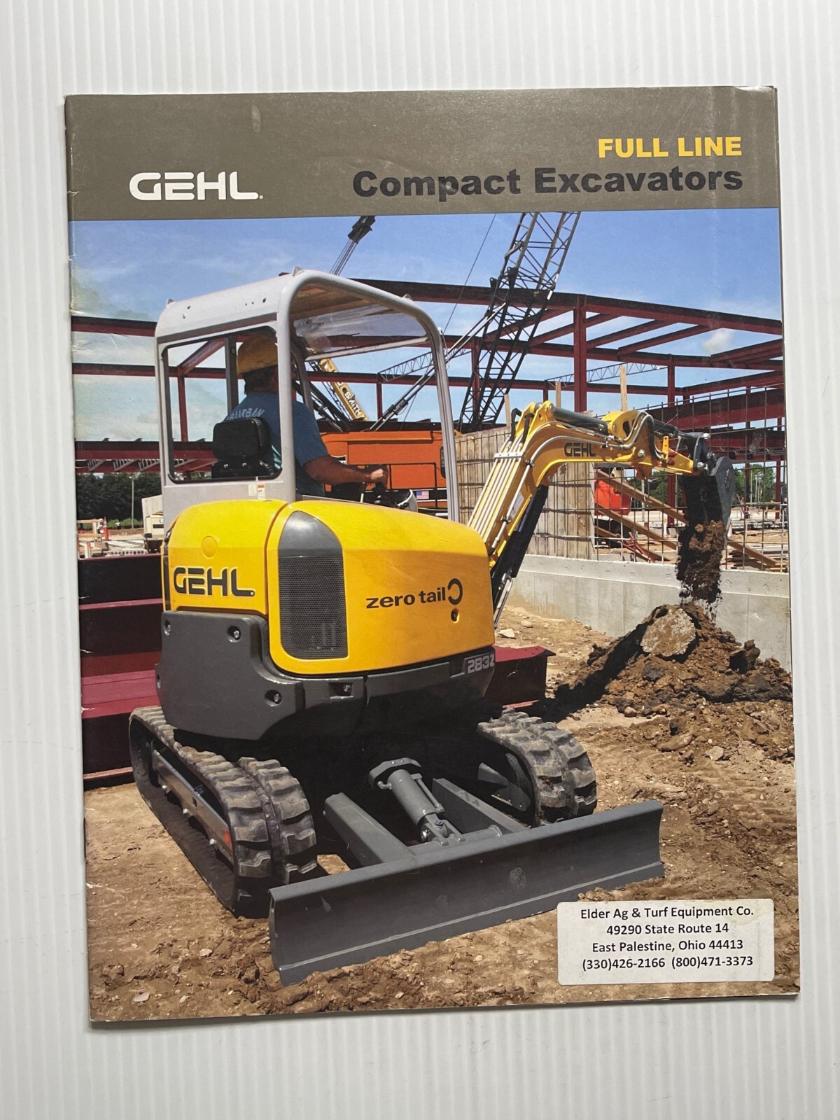 GEHL Compact Excavators Full Line Sales Brochure (Original Brochure *2008*)
