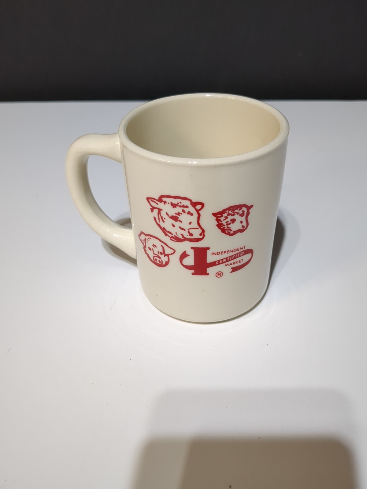 Vintage Coffee Mug Creston Livestock Sales Wayne County Ohio ICS Market