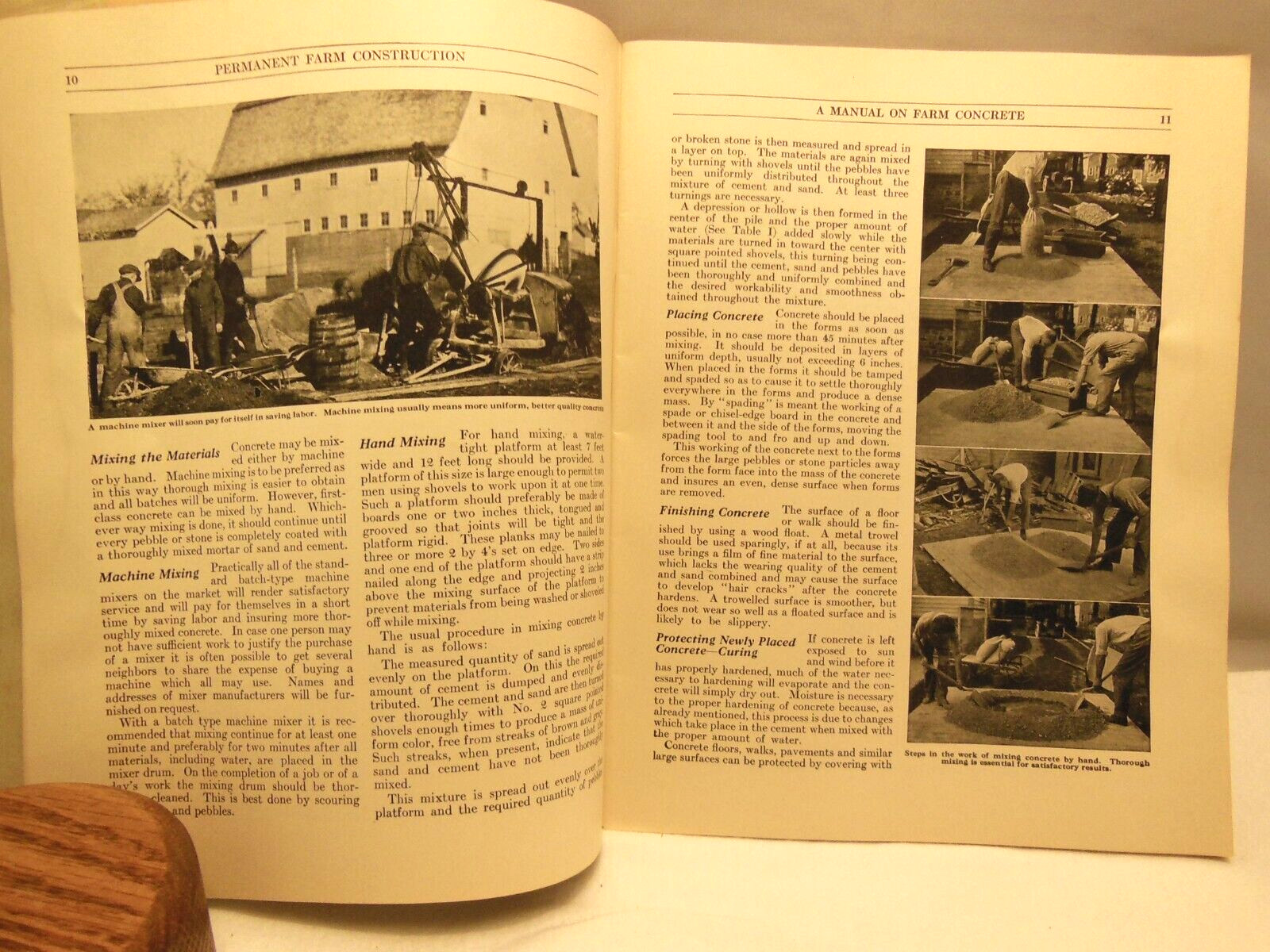 VTG MANUAL ON FARM CONCRETE PERMANENT FARM CONSTRUCTION PORTLAND CEMENT ASSOC.
