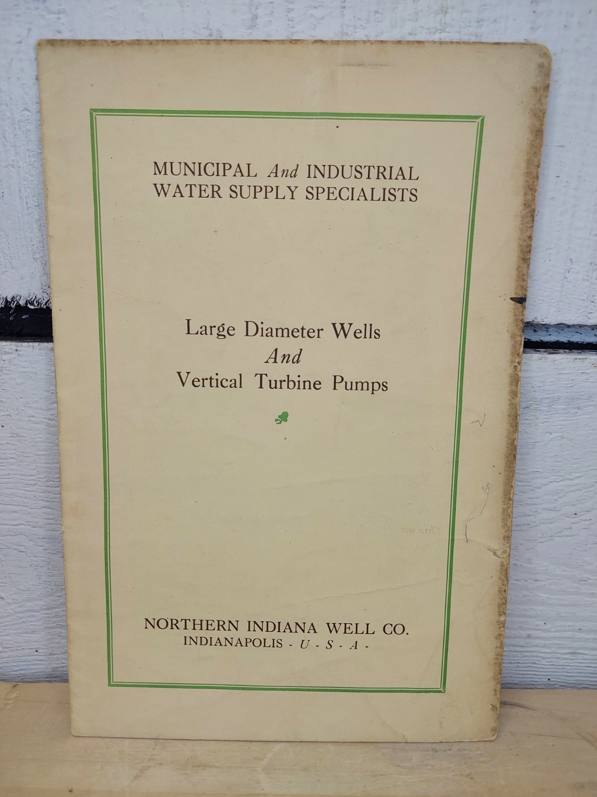 Vint Product Catalog Northern Indiana Well Co. Large Diameter Wells & Vert Pumps