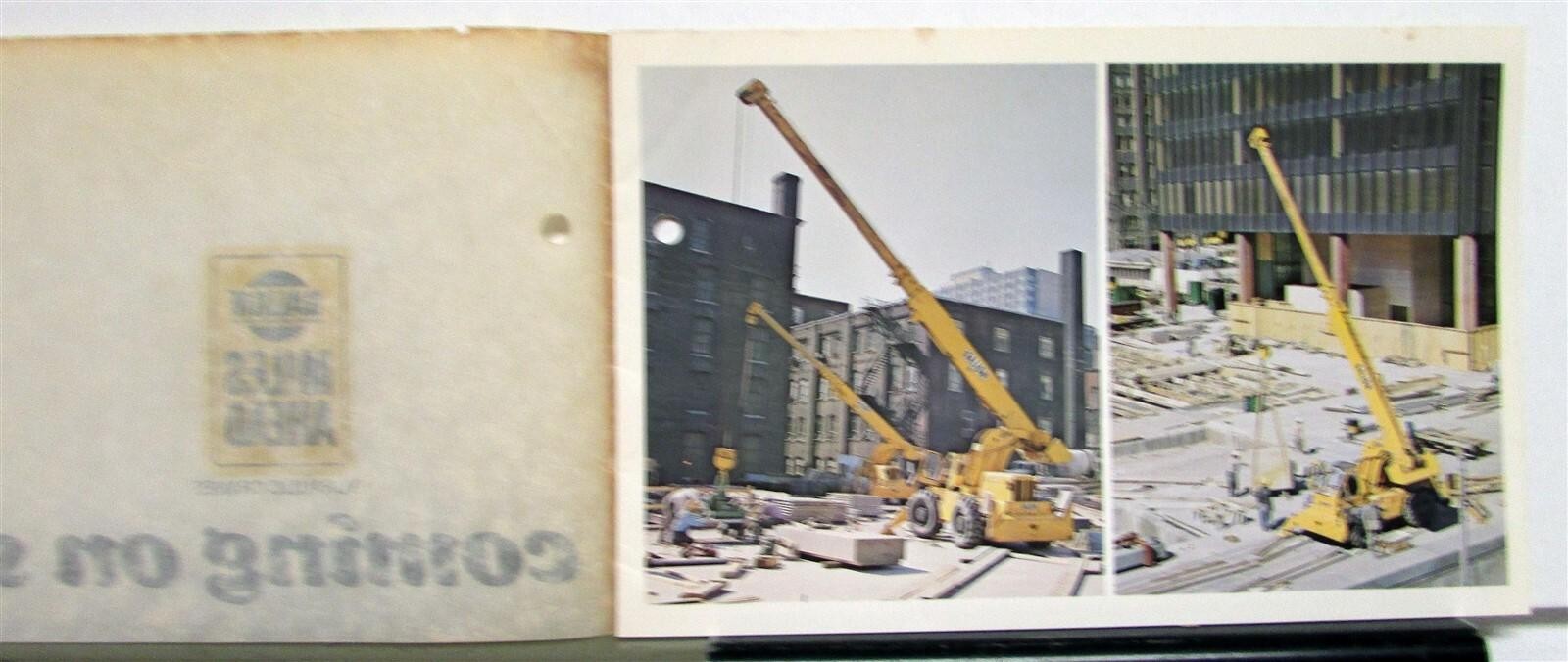 1968 Galion Hydraulic Crane Specifications Construction Sales Brochure