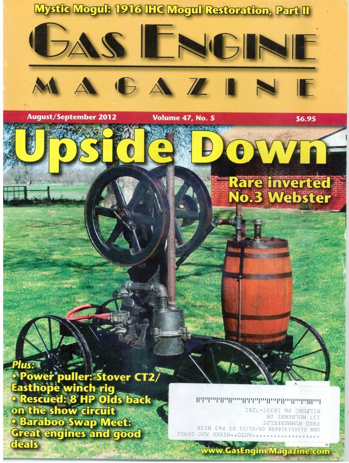 IHC Mogul Engine Restoration, Easthope stump puller w Stover CT2 engine