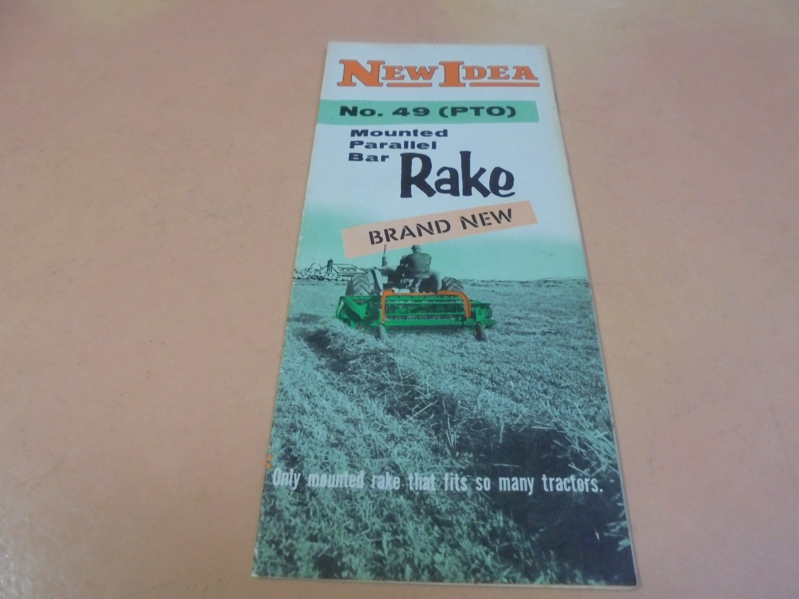 Vintage 1956 New Idea No. 49 (PTO) Rake Brochure
