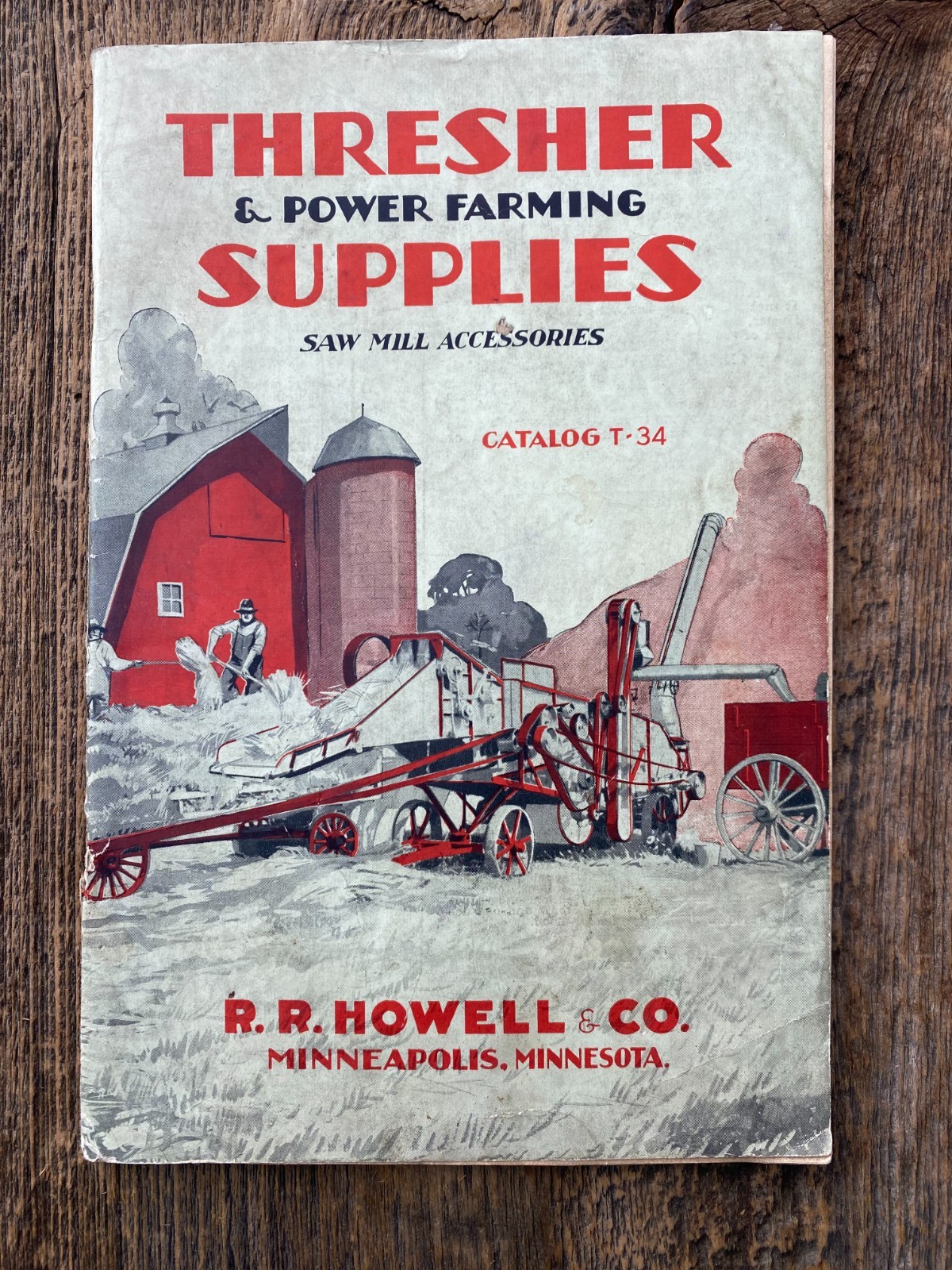 R.R. Howell Thresher & Power Farming Supply Catalog T-34 Minneapolis MN 1934