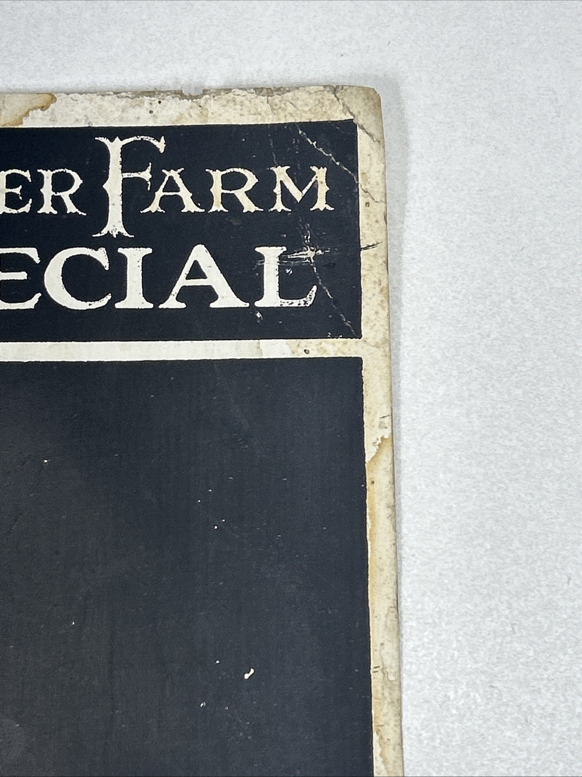 Vtg Clover Farm Special Advertisement For Clover Store Chalkboard Daily Special