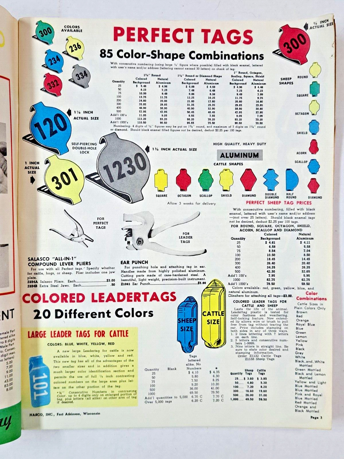 VTG 1962 NASCO Catalog #89 farm, equine, livestock, tools, tractor, implement
