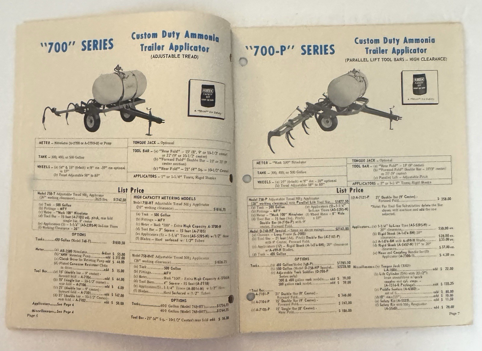 Vintage 1971 BLUE John Blue Company Machine Catalog 1970 1971 Prices Farming