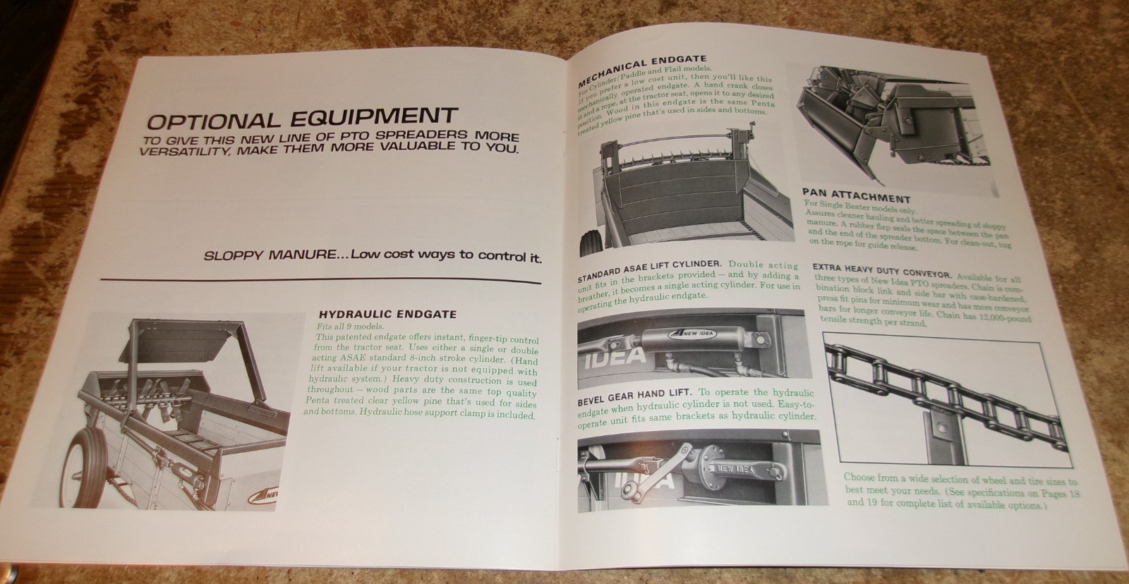 1967 new idea 9 pto spreaders brochure in very good shape used