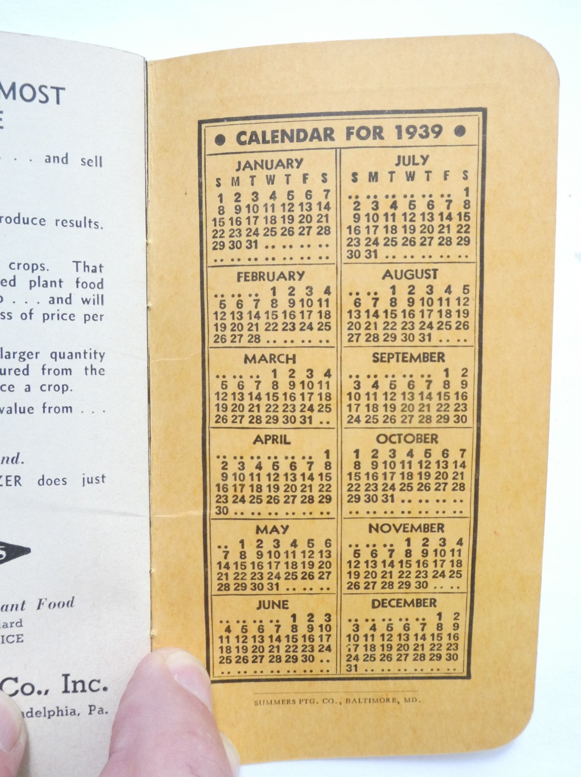 FW Tunnell & Co. Fertilizers 1938 to 1942 4- Farming Notebooks Philadelphia PA