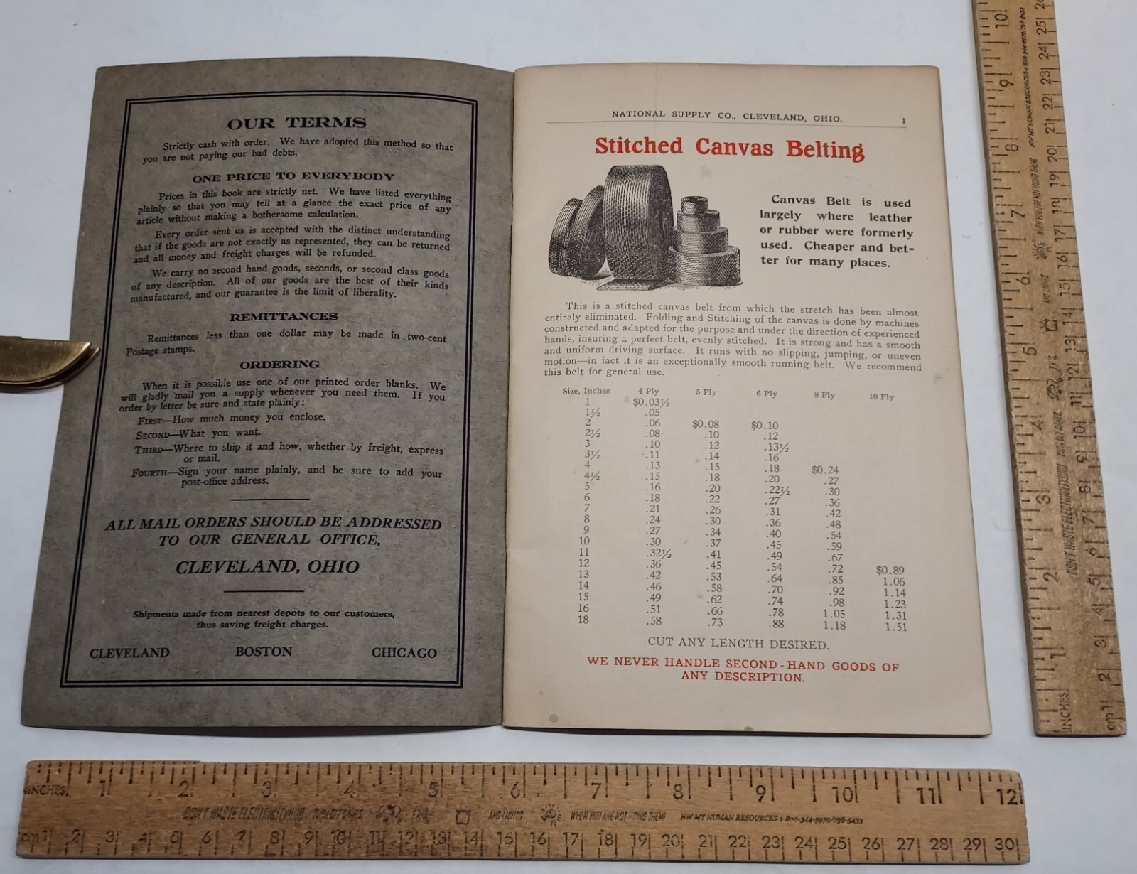 NATIONAL SUPPLY CO – Thresher and Mill Supplies – CATALOGUE No 72 -listing #7369