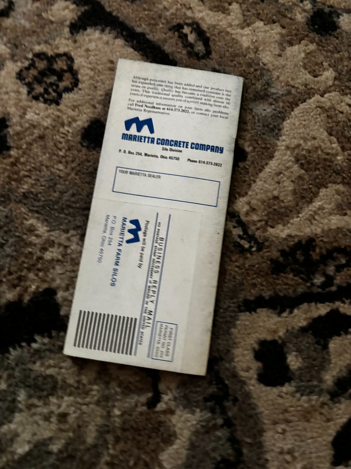 Marietta Concrete Farm Silos Brochure DCPA26