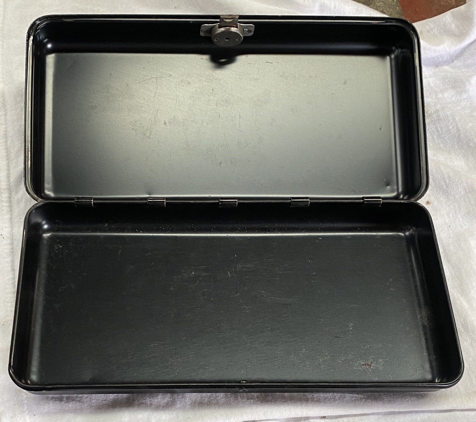 Vintage Farmers & Ginners Cotton Oil Co. Green Tag Mill Documents Metal Box