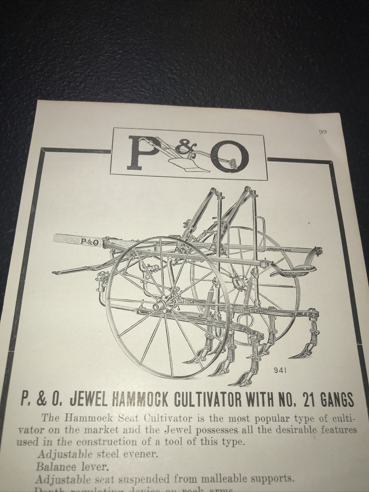 1916 Parlin & Orendorff P&O Farm Advertising – Kansas City Denver Oklahoma