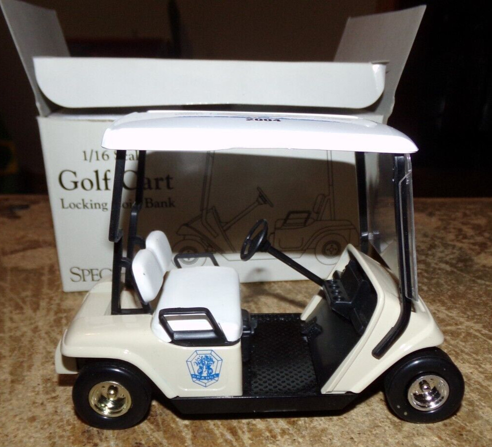 1/16 2004 speccast boone county fair belvidere,il. golf cart bank in the box new