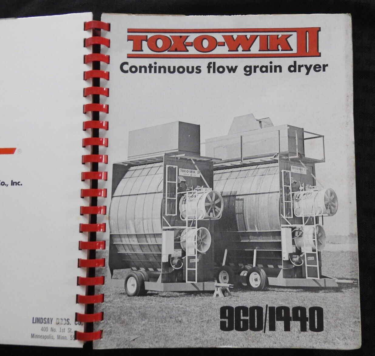 1976 GT TOX-O-WIK GRAIN DRYERS DEALER SALES CATALOG Gilmore-Tatge Clay Center KS