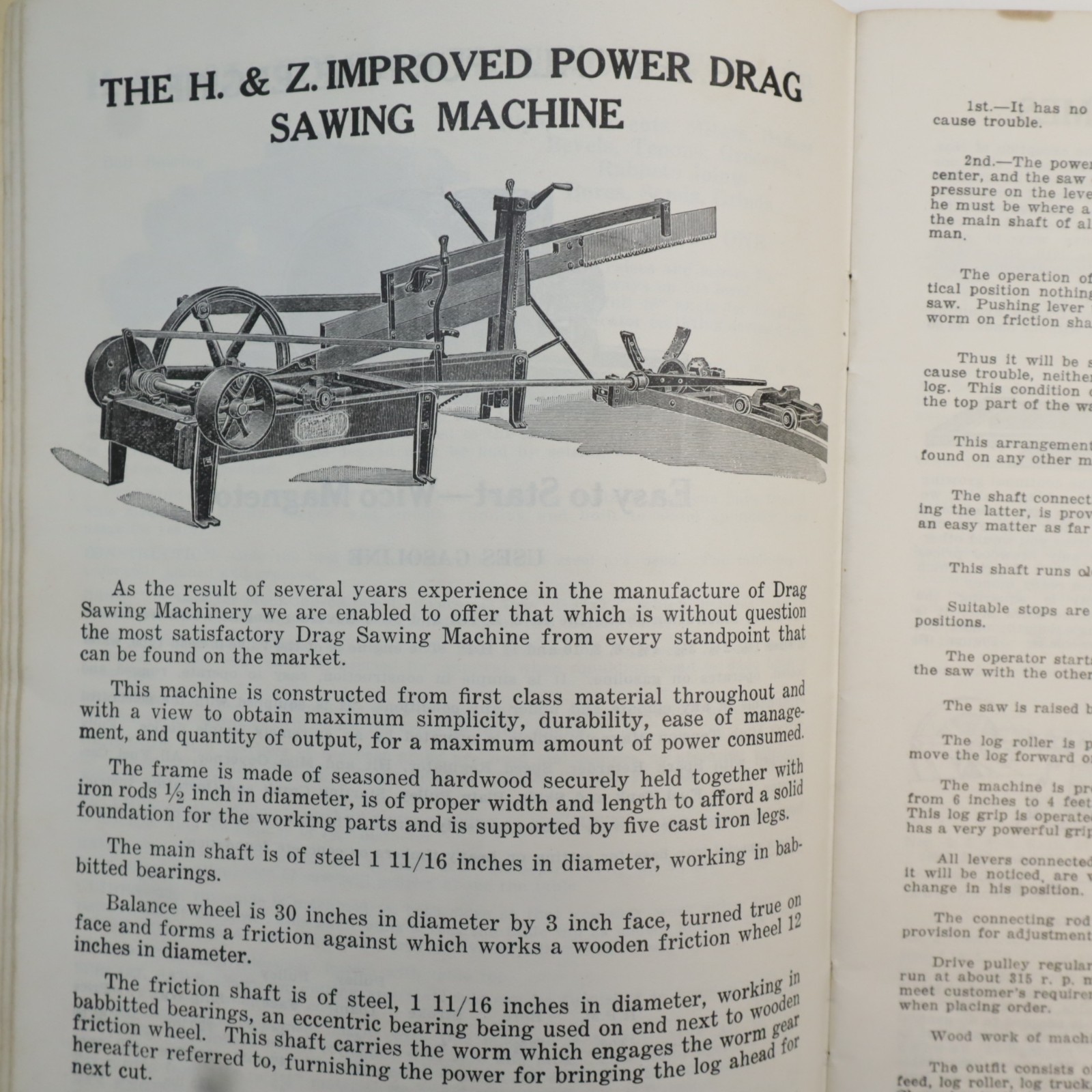 1931-1932 Hertzler & Zook Wood Sawing Machines Farm Tractor Implements Catalog