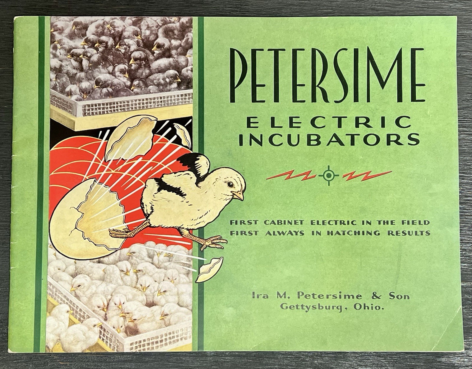 VINTAGE 1932 PETERSIME INCUBATORS SALES BROCHURE GETTYSBURG OHIO ADVERTISING OH