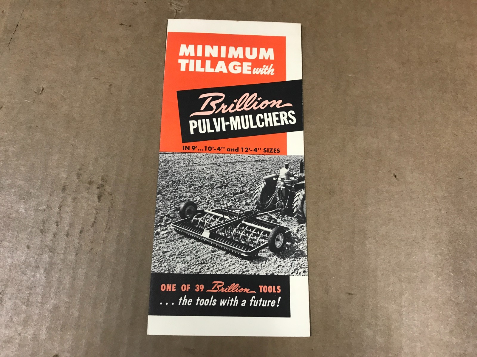 Vintage Brillion Pulvi-Mulchers Salesman Brochure