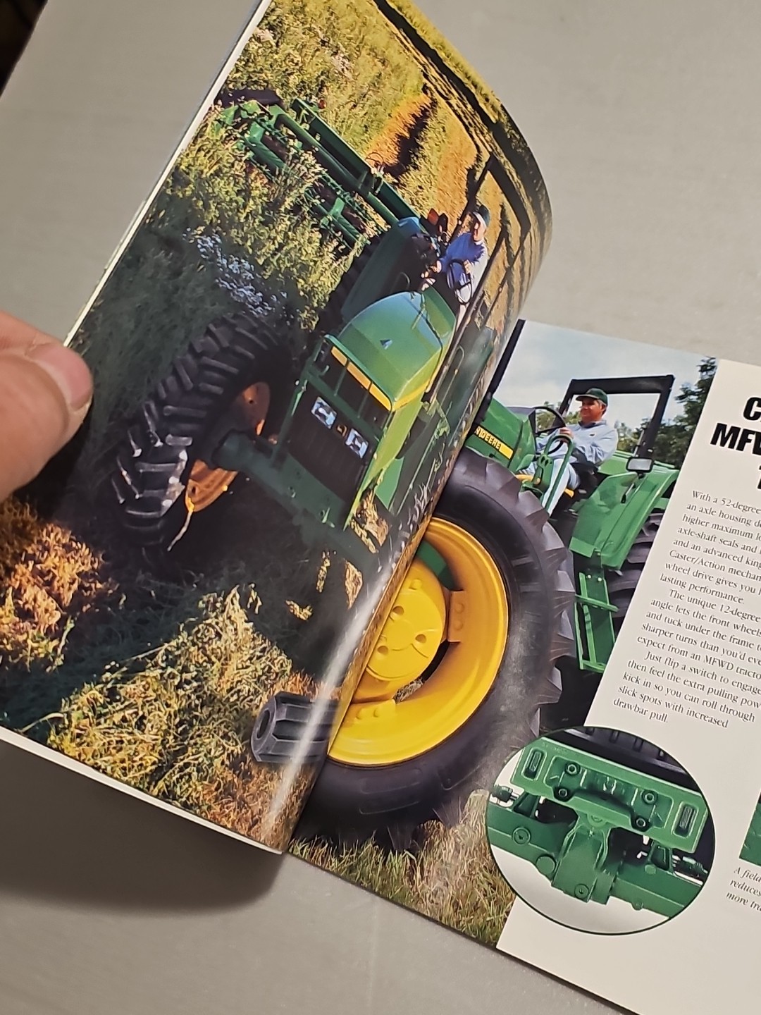 John Deere 6405 6605 7405 Tractor For 2000 Brochure 15 Pgs