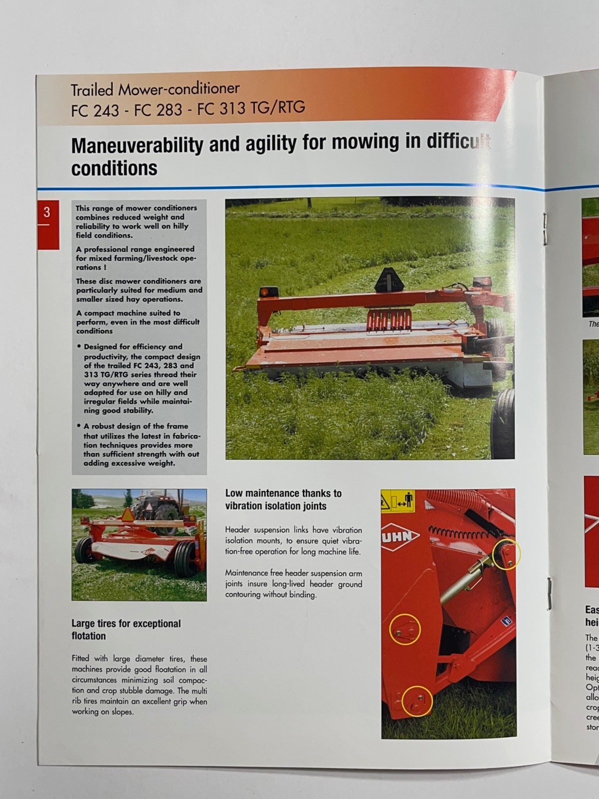 Kuhn FC 243 – 313 Trailed Mower Conditioners – Sales Brochure *Showroom Booklet*