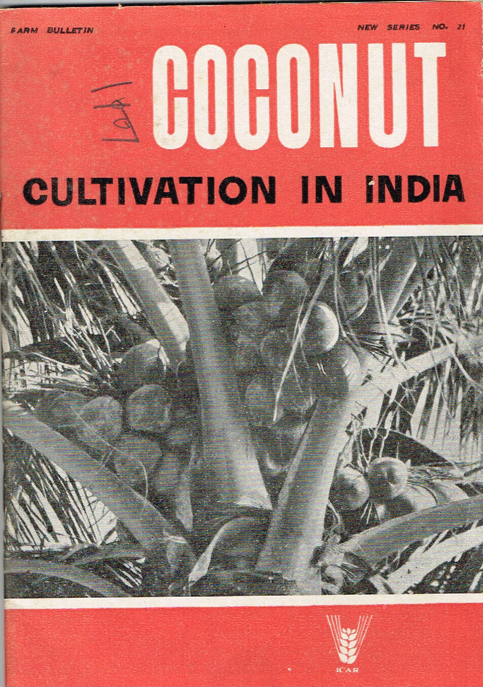 Vintage 1960s Farm Brochure India New Delhi Coconut Cultivation