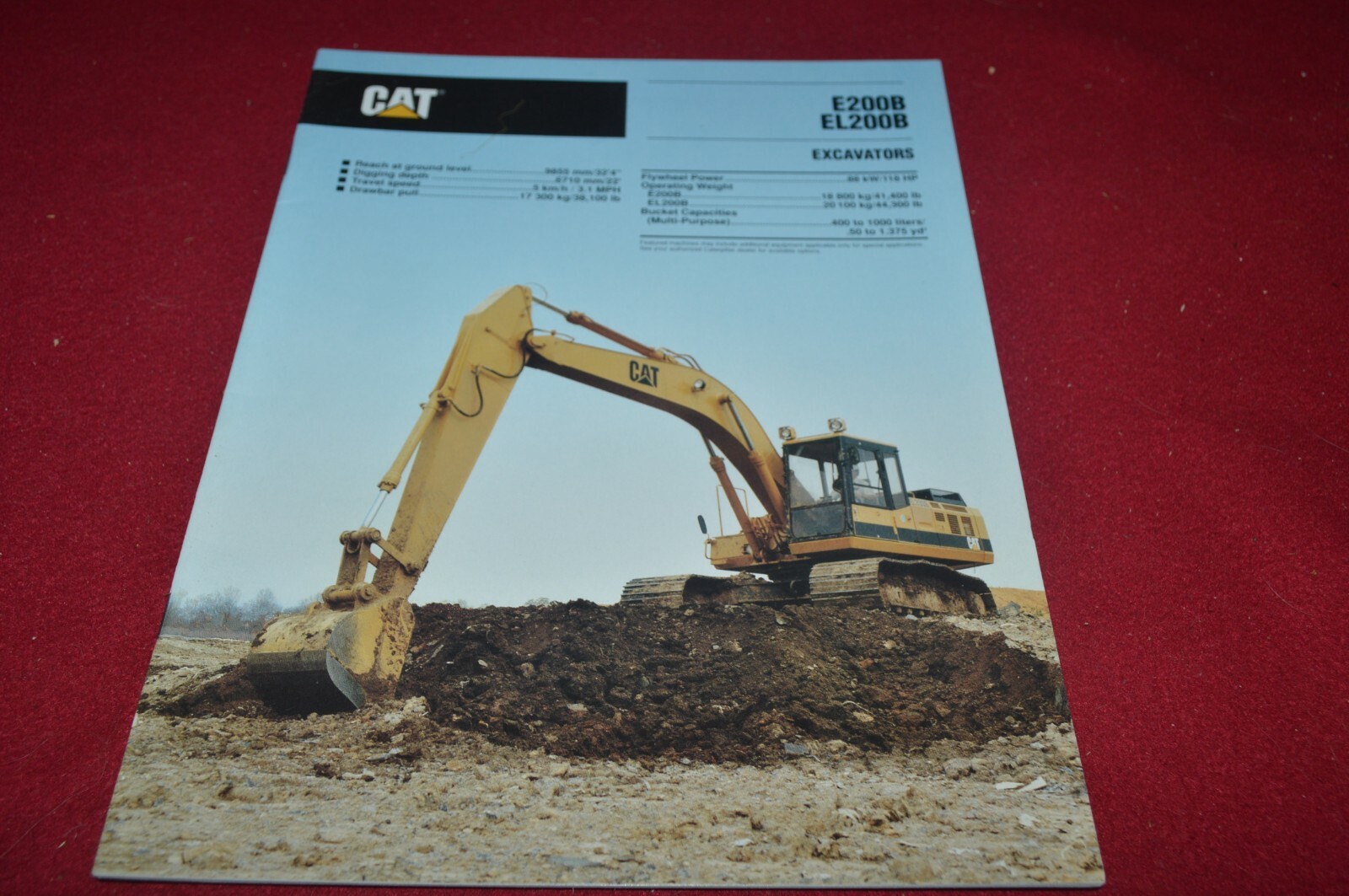 Caterpillar E200B EL200B Excavator Brochure DCPA14 ver2