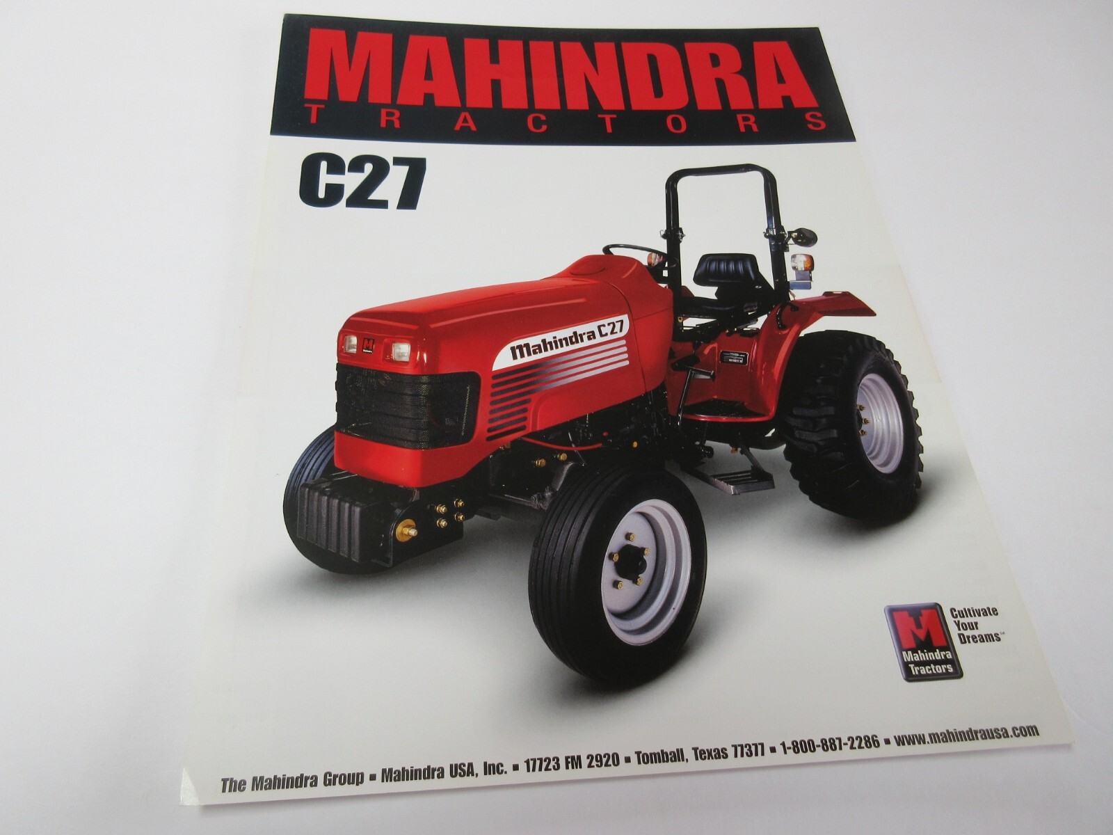 Mahindra 27 Series Tractor Brochure 2 Page