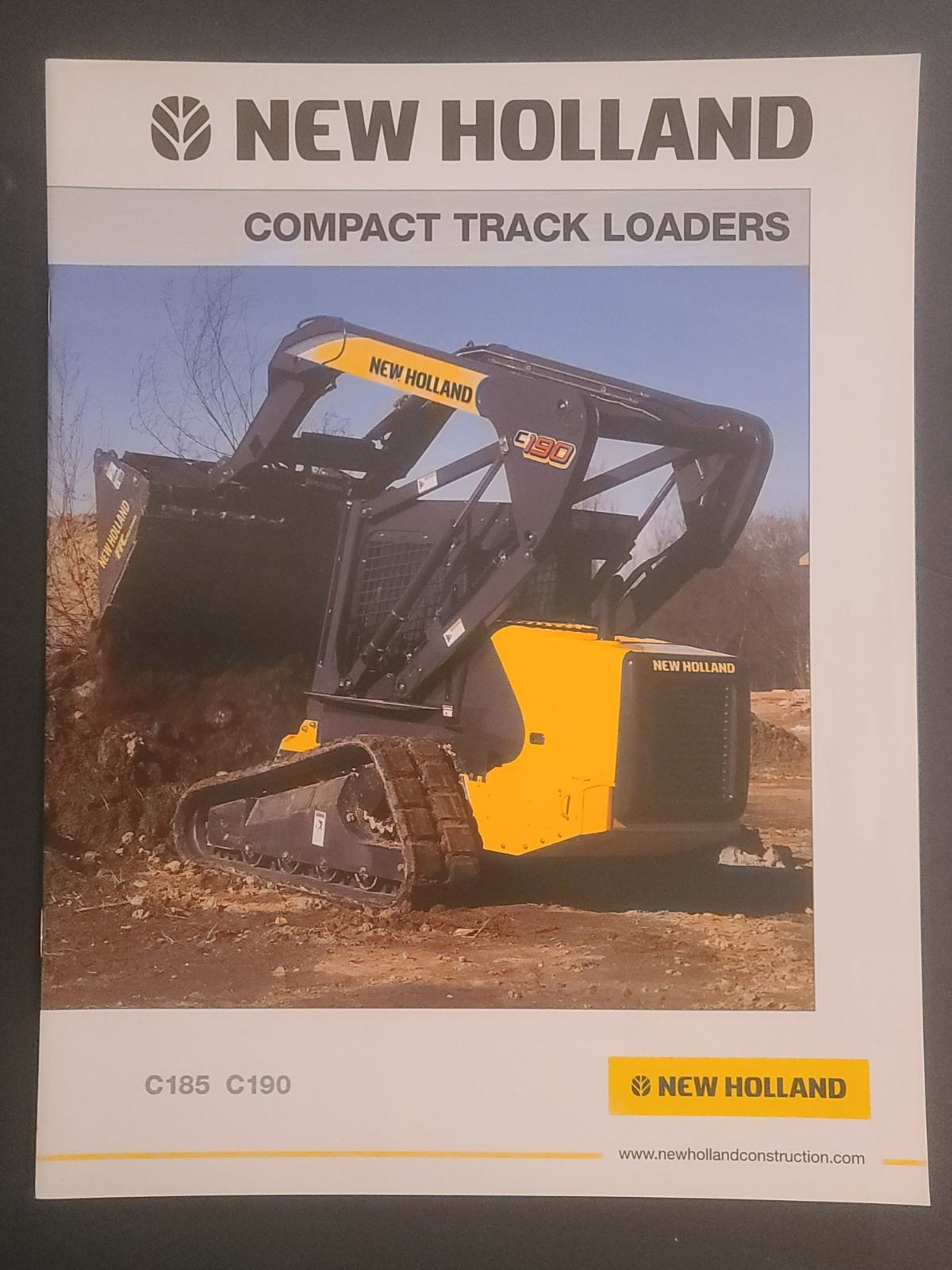 New Holland – C185 C190 Compact Track Loaders ORIGINAL Sales Brochure 2005