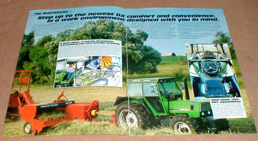Deutz-Fahr DX 4.70 DX 6.30 DX 6.50 DX 7.10 Tractor Dealer Full Color Brochure