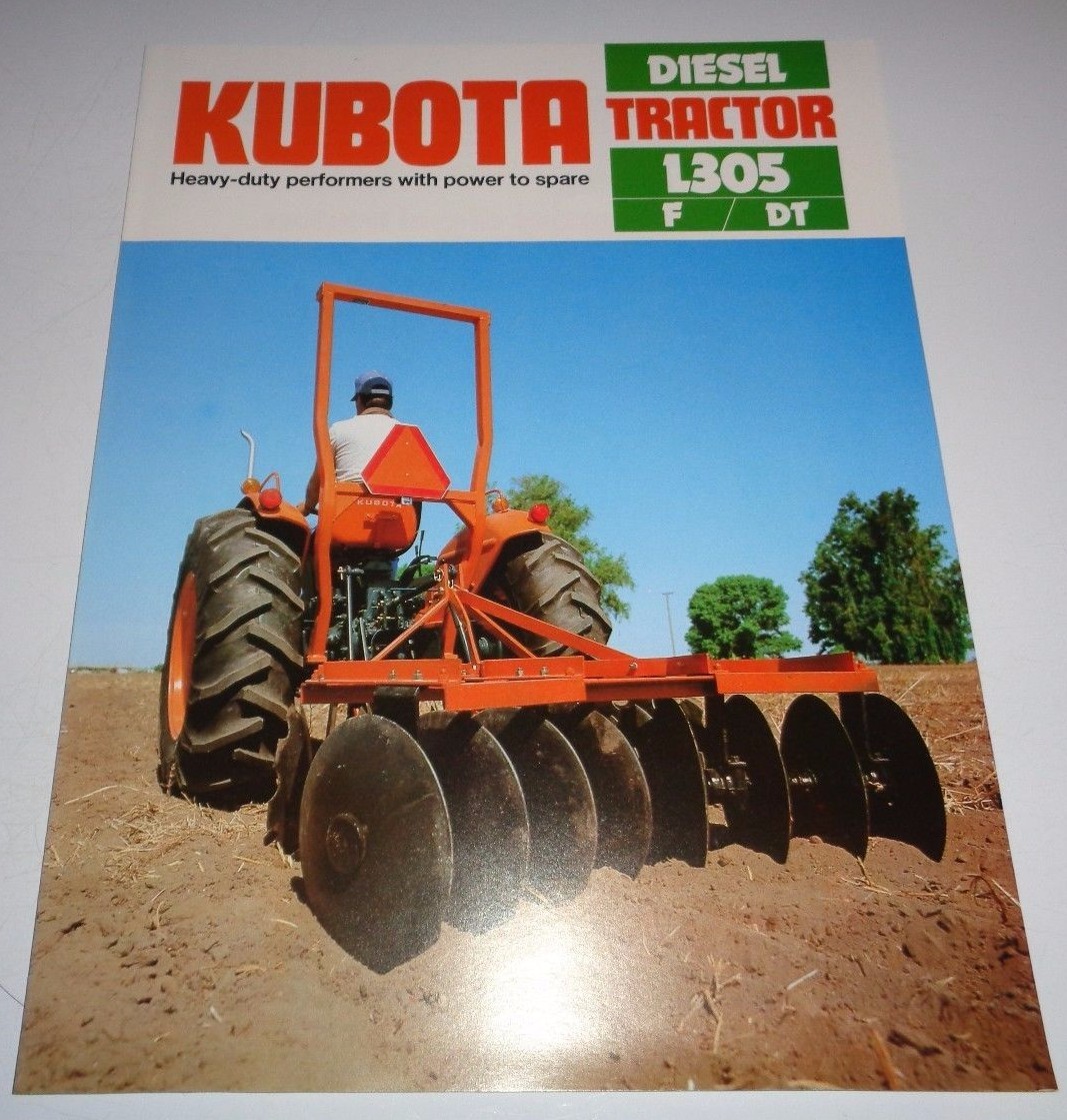 *Kubota L305F L305DT L305 Tractor Sales Brochure literature advertising ad