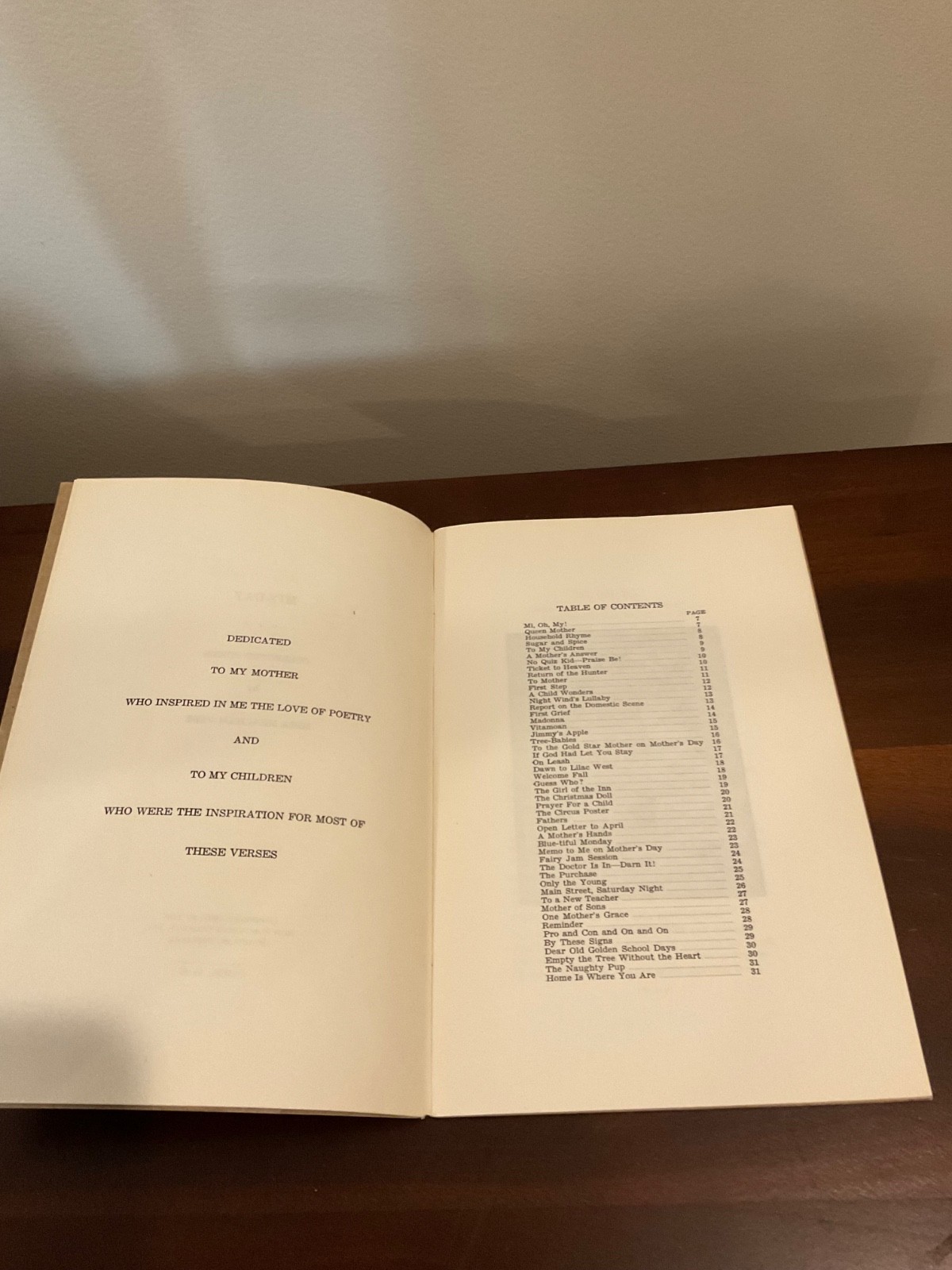 Poetry booklet “Mi’s Day” by Mira Meacham Vest of Schuyler Nebraska 1947, SIGNED