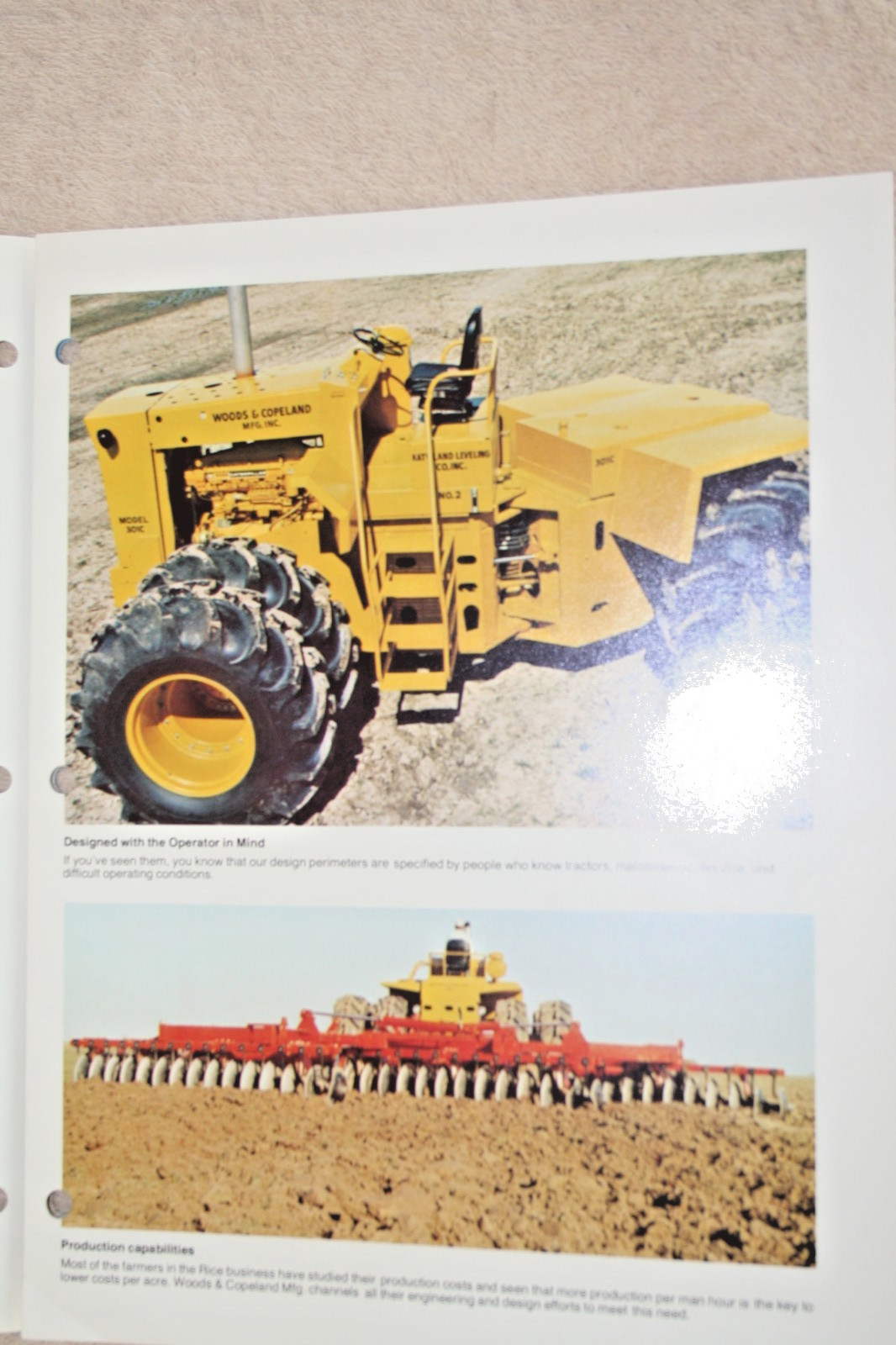 WOODS & COPELAND TRACTOR BROCHURE 1971